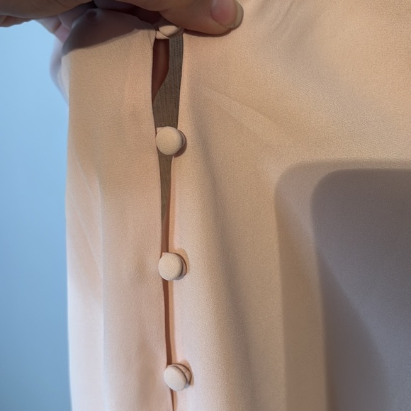 PLUS SIZE Loft Button Down Pink Tank Blouse - Picture 2 of 5